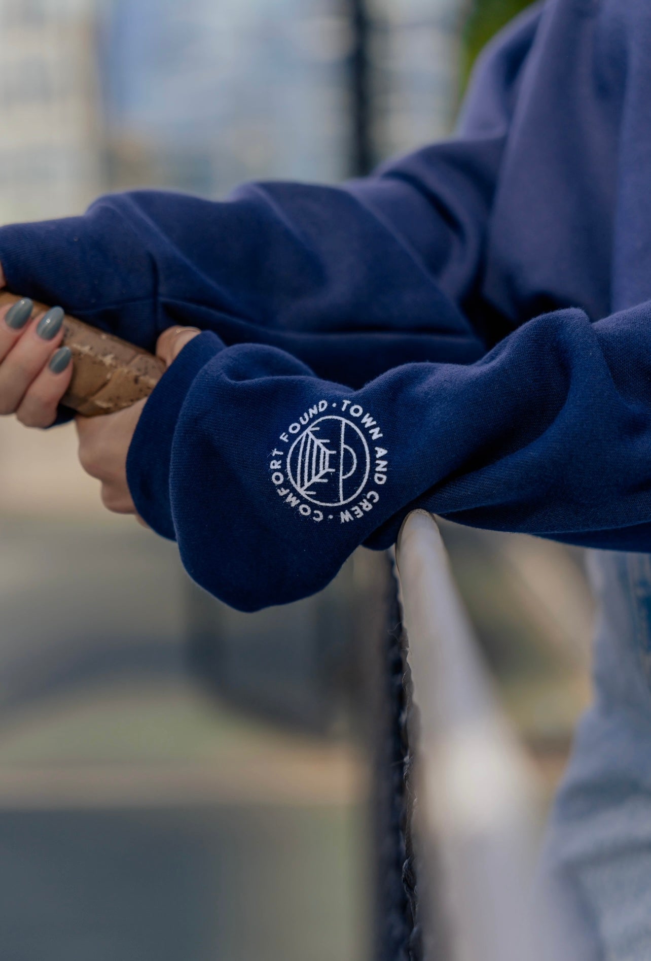 Campus Row Crewneck - Navy